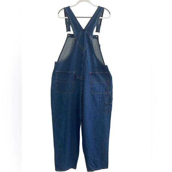 North West Blue - Carpenter Denim Overalls Size: Large Color: Blue Denim - Picture 2 of 11